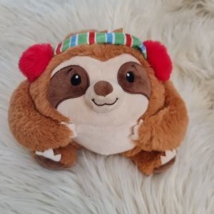 American Greetings 7" Sloth Winter Holiday Earmuffs Plush